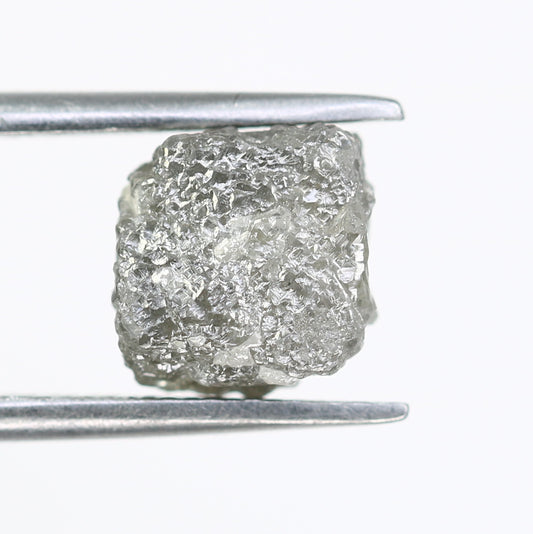 2.84 CT Irregular Cut Raw Grey Rough Diamond For Engagement Ring - JayKrishna Diamond