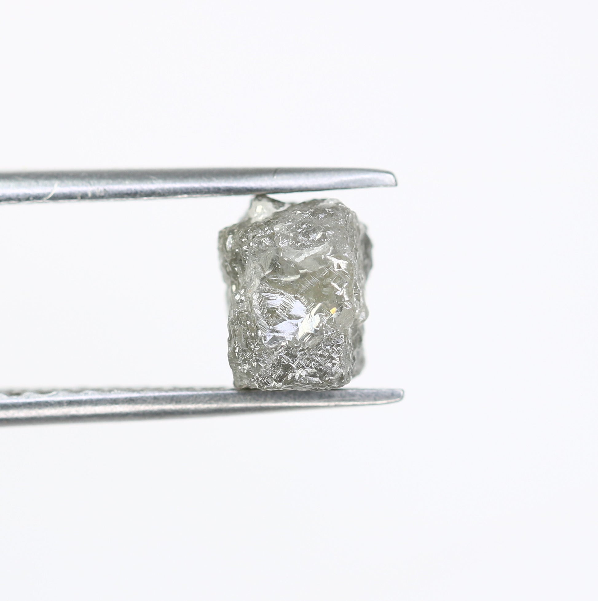2.84 CT Irregular Cut Raw Grey Rough Diamond For Engagement Ring - JayKrishna Diamond