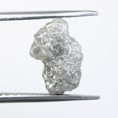 3.30 CT Grey Rough Irregular Cut Raw Diamond For Engagement Ring - JayKrishna Diamond