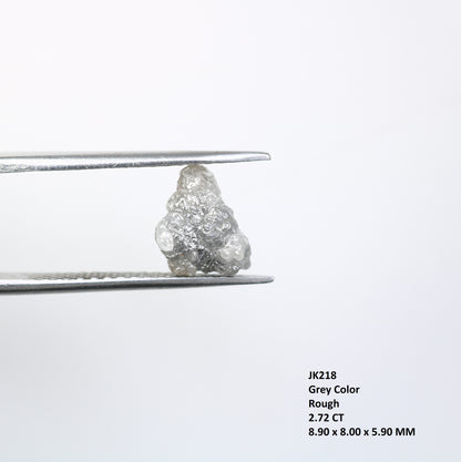 2.72 CT Grey Uncut Rough Raw Diamond For Engagement Ring - JayKrishna Diamond