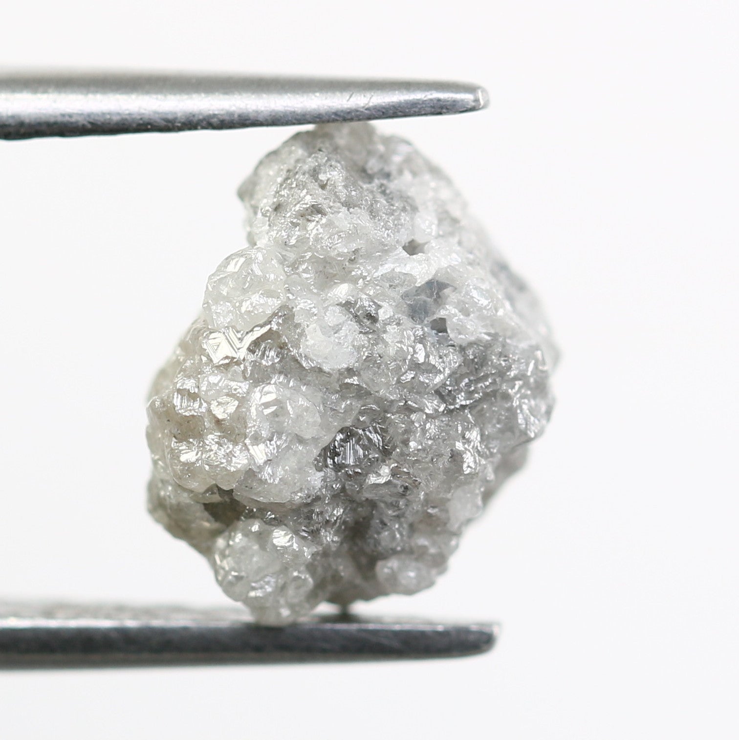 3.26 CT Uncut Rough Raw Grey Diamond For Engagement Ring - JayKrishna Diamond