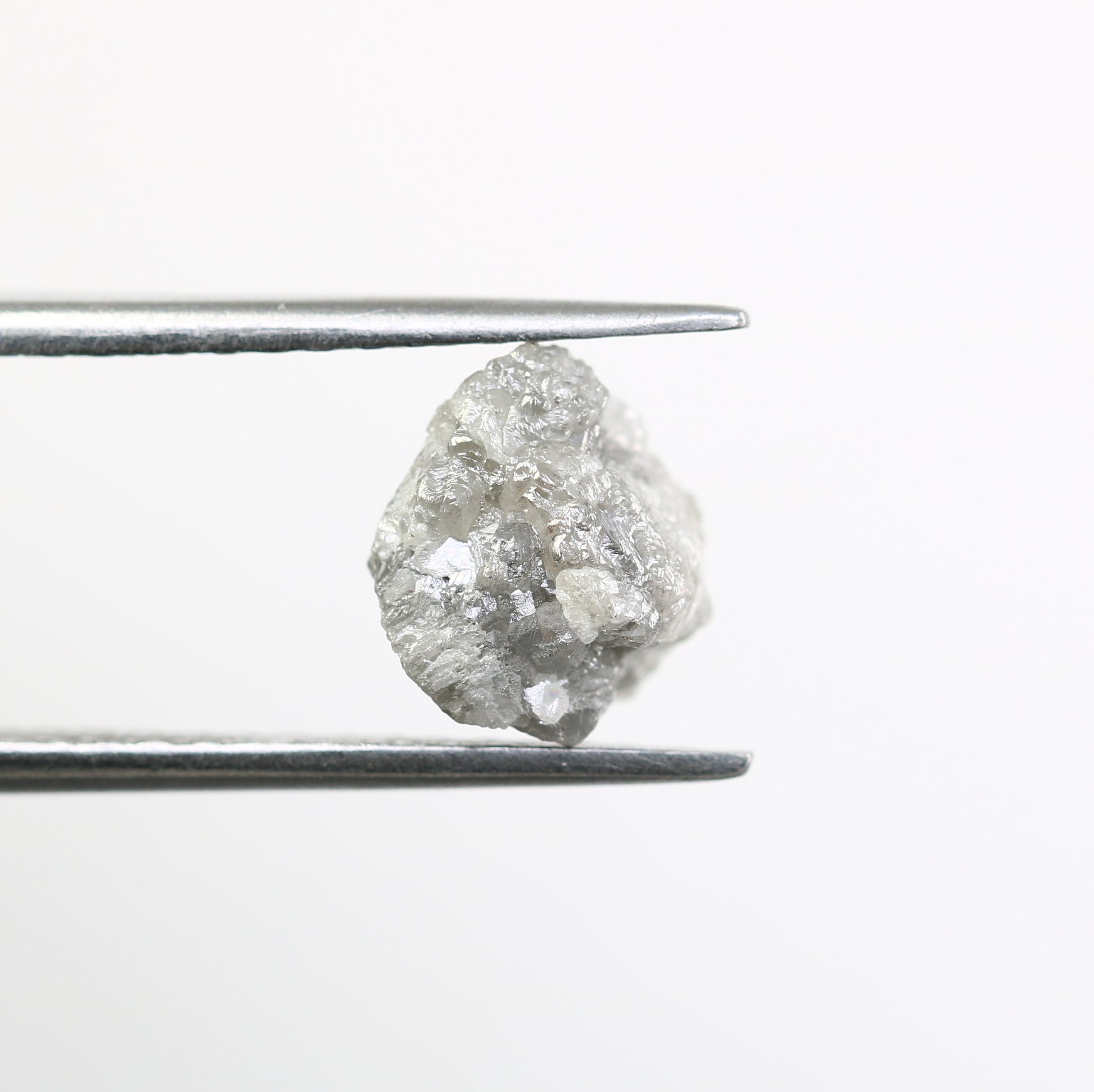 3.26 CT Uncut Rough Raw Grey Diamond For Engagement Ring - JayKrishna Diamond
