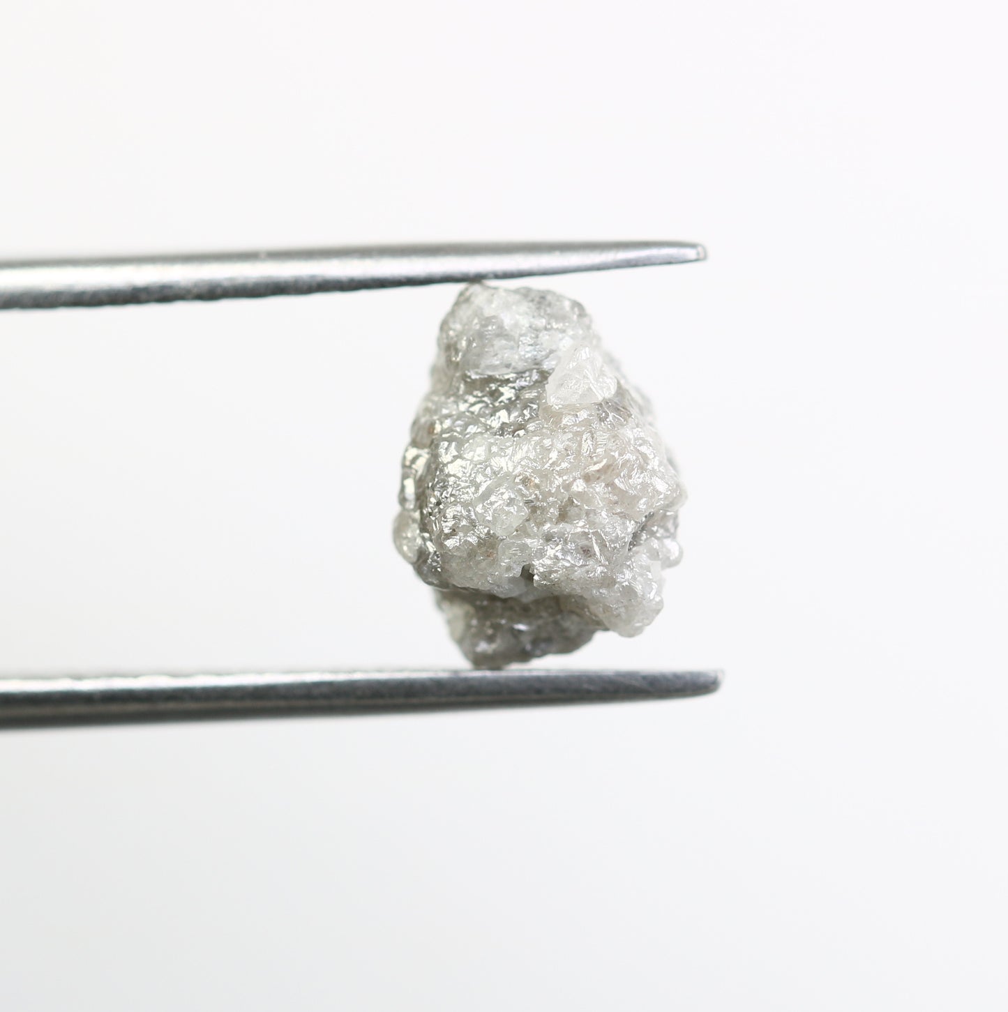 3.26 CT Uncut Rough Raw Grey Diamond For Engagement Ring - JayKrishna Diamond