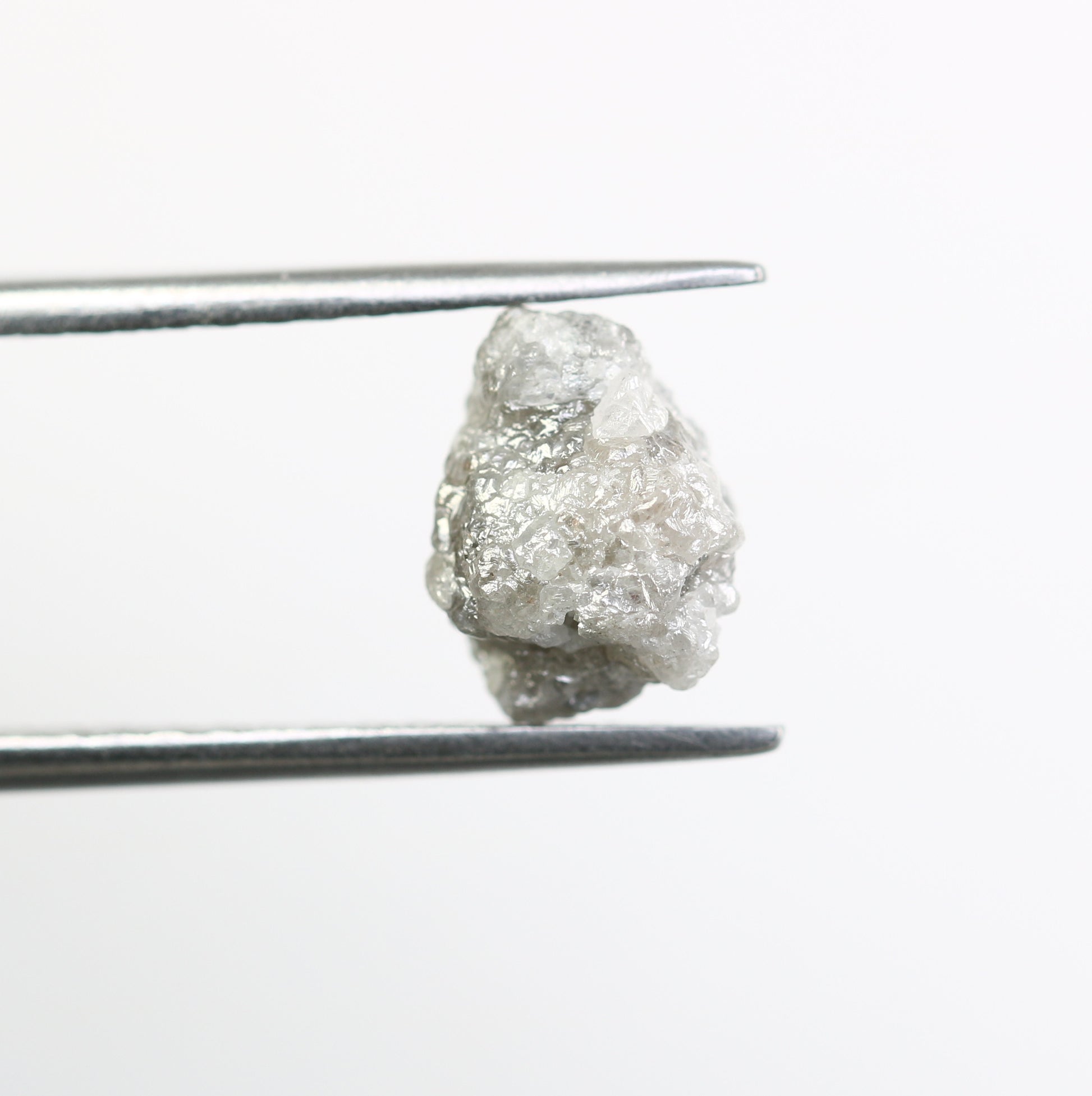 3.26 CT Uncut Rough Raw Grey Diamond For Engagement Ring - JayKrishna Diamond
