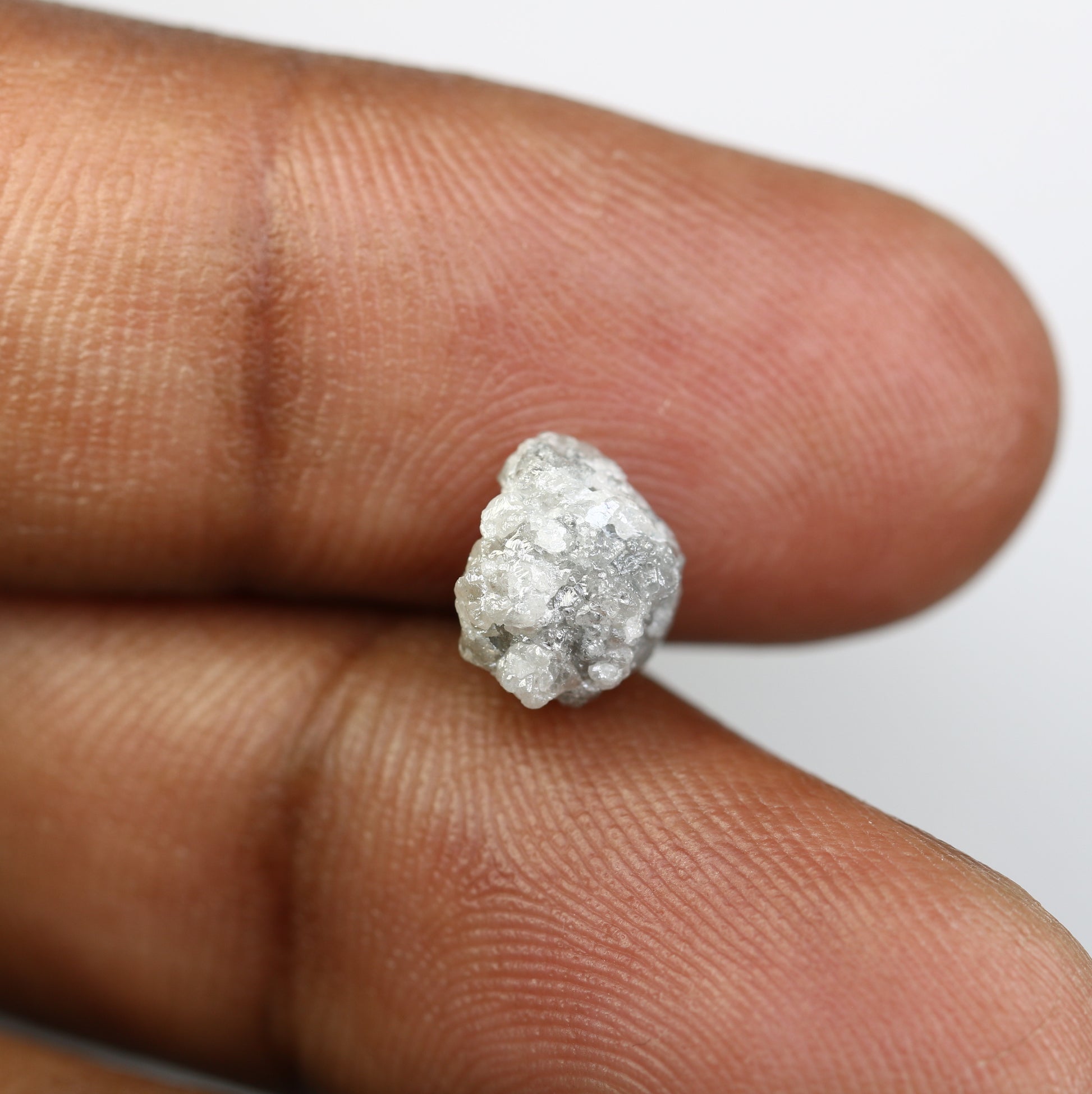 3.26 CT Uncut Rough Raw Grey Diamond For Engagement Ring - JayKrishna Diamond