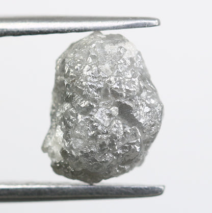 2.85 CT Uncut Rough Raw Grey Diamond For Engagement Ring - JayKrishna Diamond