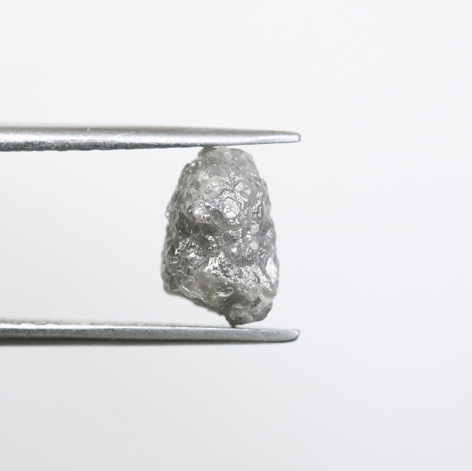 2.85 CT Uncut Rough Raw Grey Diamond For Engagement Ring - JayKrishna Diamond