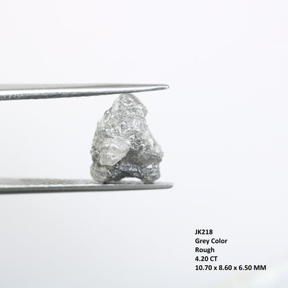 4.20 CT Grey Uncut Rough Raw Diamond For Engagement Ring - JayKrishna Diamond