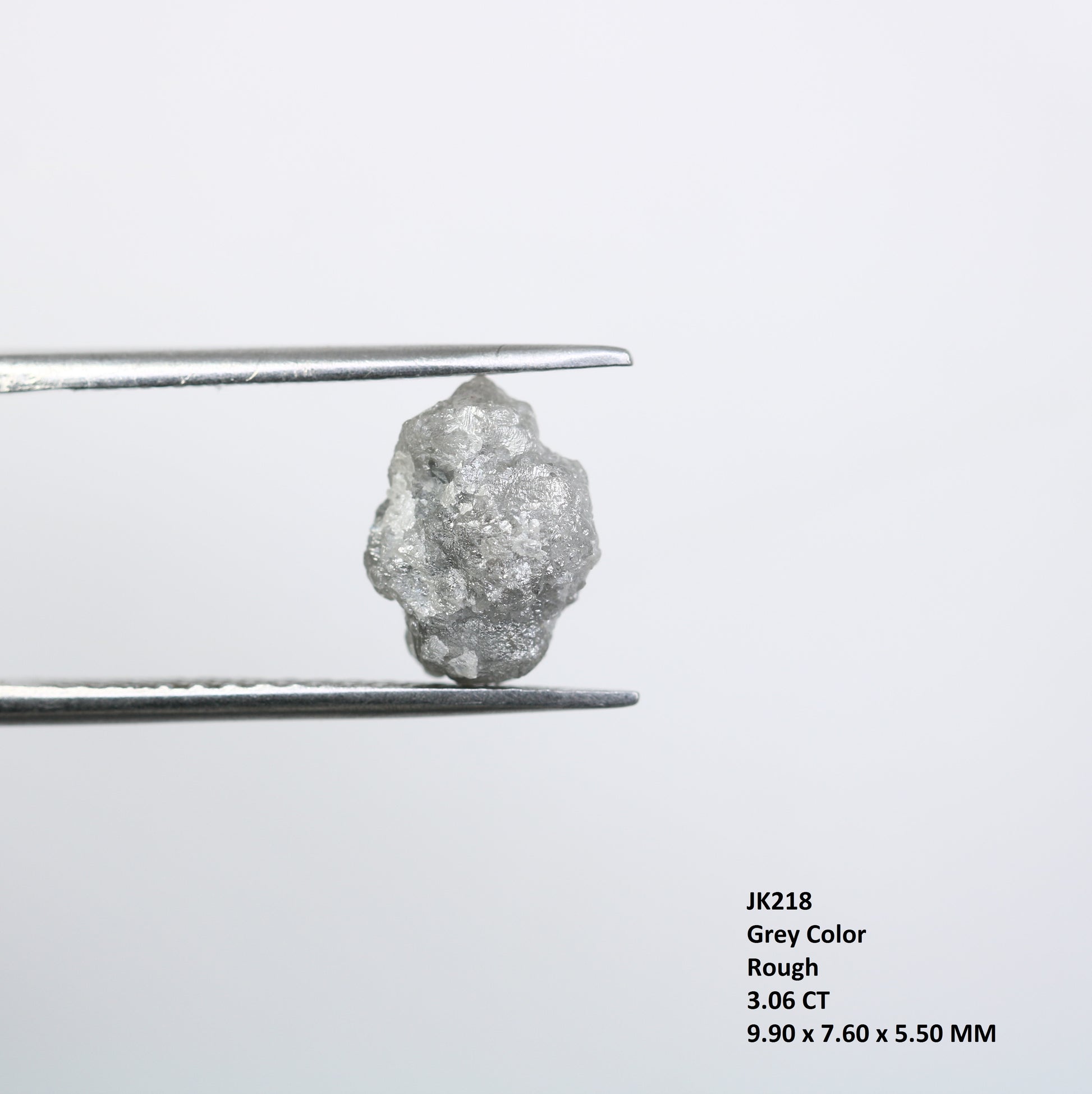 3.06 CT Grey Uncut Rough Raw Diamond For Engagement Ring - JayKrishna Diamond