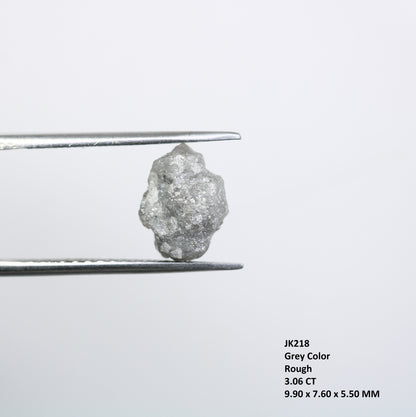 3.06 CT Grey Uncut Rough Raw Diamond For Engagement Ring - JayKrishna Diamond