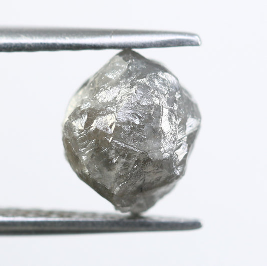 2.83 CT Rough Grey Raw Irregular Cut Diamond For Engagement Ring - JayKrishna Diamond