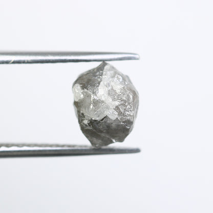 2.83 CT Rough Grey Raw Irregular Cut Diamond For Engagement Ring - JayKrishna Diamond