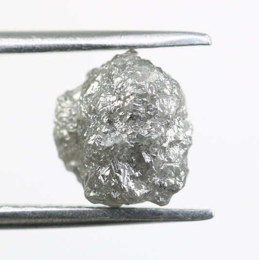 2.87 CT Raw Rough Grey Irregular Cut Diamond For Engagement Ring - JayKrishna Diamond