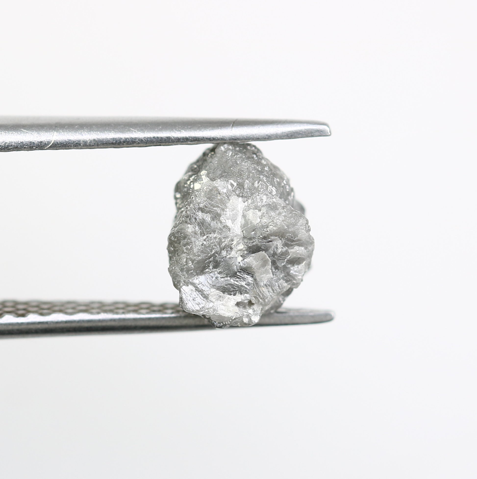 2.87 CT Raw Rough Grey Irregular Cut Diamond For Engagement Ring - JayKrishna Diamond