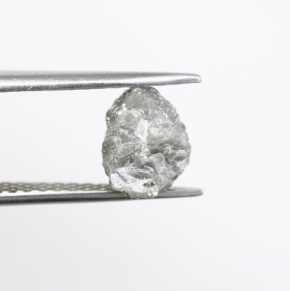 2.87 CT Raw Rough Grey Irregular Cut Diamond For Engagement Ring - JayKrishna Diamond