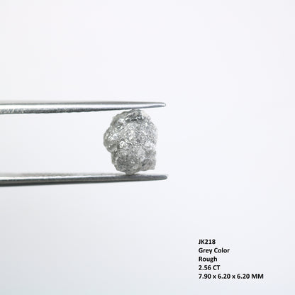 2.56 CT Rough Grey Irregular Cut Diamond For Engagement Ring - JayKrishna Diamond