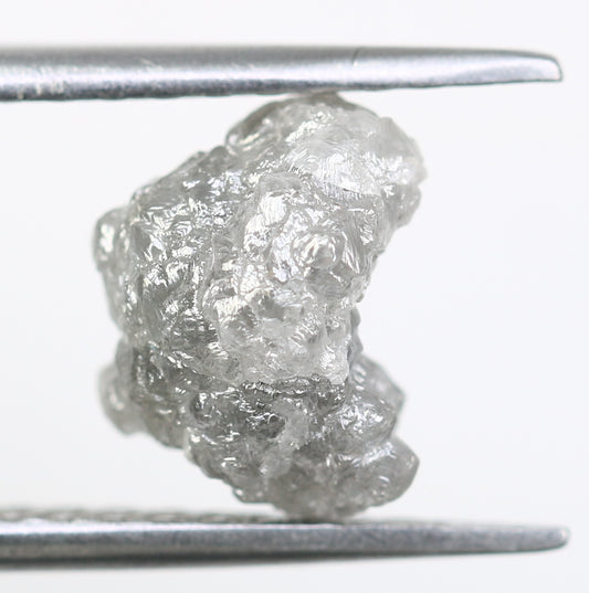 2.58 CT Irregular Cut Rough Grey Diamond For Engagement Ring - JayKrishna Diamond