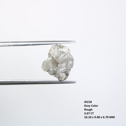 3.67 CT Rough Grey Raw Uncut Diamond For Engagement Ring - JayKrishna Diamond