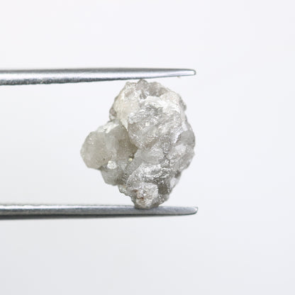 3.67 CT Rough Grey Raw Uncut Diamond For Engagement Ring - JayKrishna Diamond