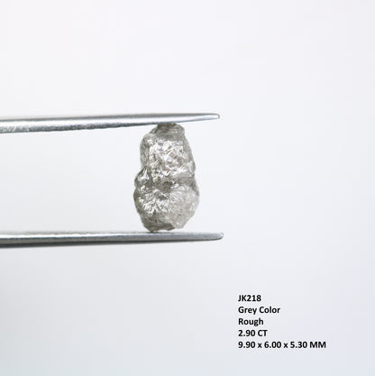 2.90 CT Grey Raw Rough Uncut Diamond For Engagement Ring - JayKrishna Diamond