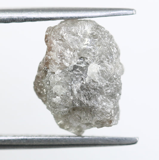 2.78 CT Grey Raw Rough Irregular Cut Diamond For Engagement Ring - JayKrishna Diamond