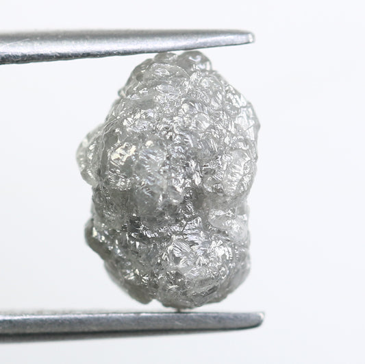2.32 CT Irregular Cut Grey Raw Rough Diamond For Engagement Ring - JayKrishna Diamond