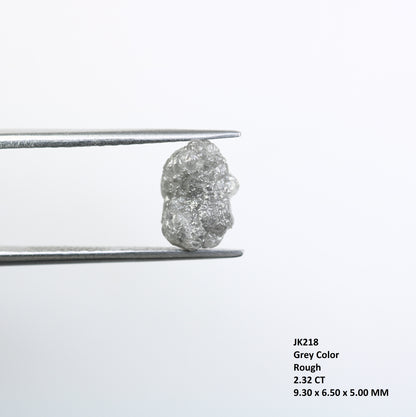 2.32 CT Irregular Cut Grey Raw Rough Diamond For Engagement Ring - JayKrishna Diamond
