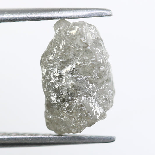 2.50 CT Grey Raw Rough Irregular Cut Diamond For Engagement Ring - JayKrishna Diamond