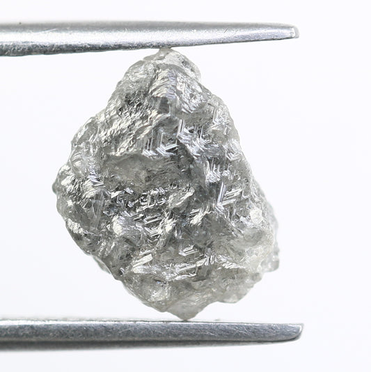 1.72 CT Rough Uncut Grey Raw Diamond For Engagement Ring - JayKrishna Diamond