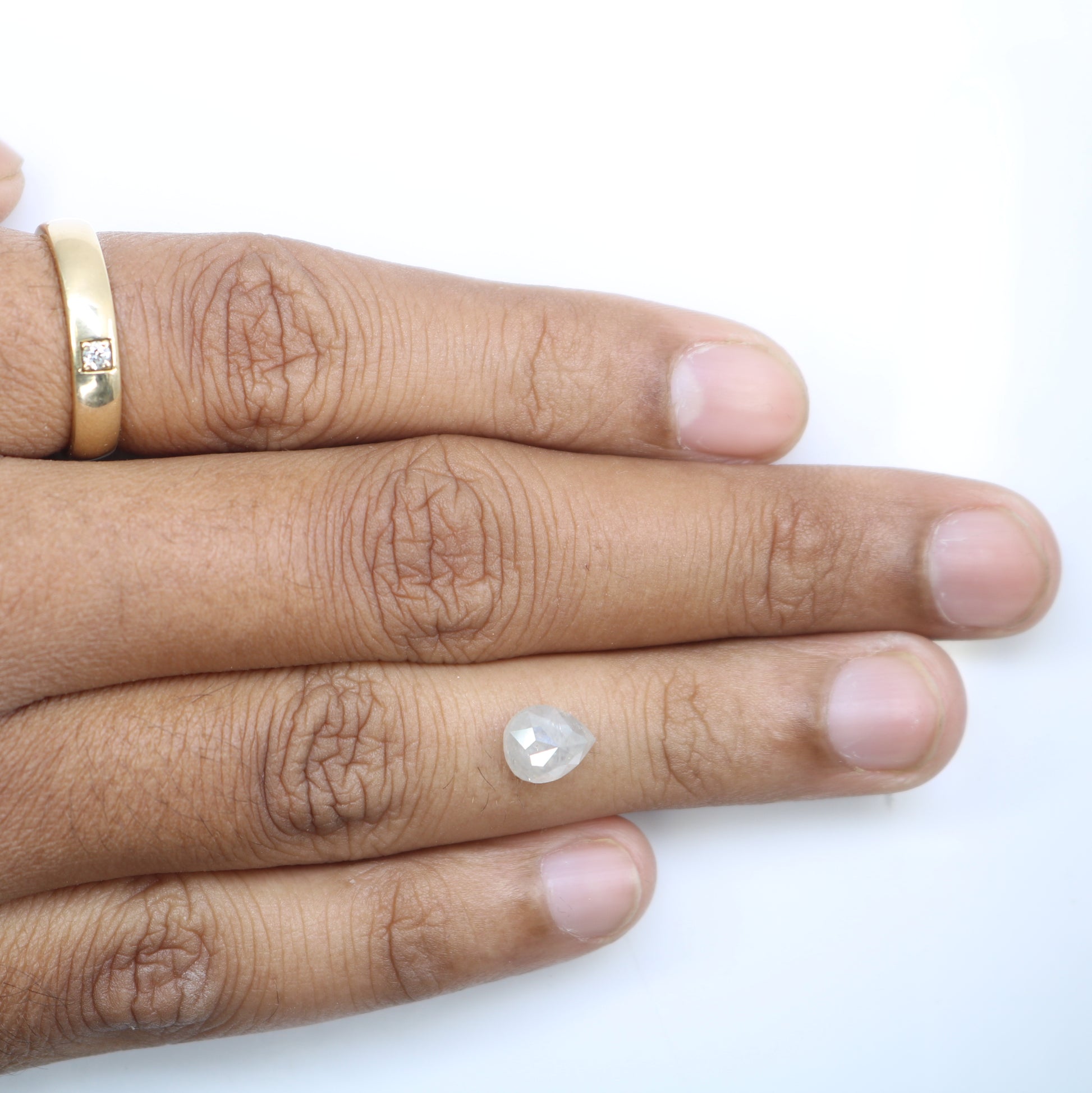 1.68 Carat Pear Shape Natural Loose White Color Diamond For Wedding Ring - JayKrishna Diamond