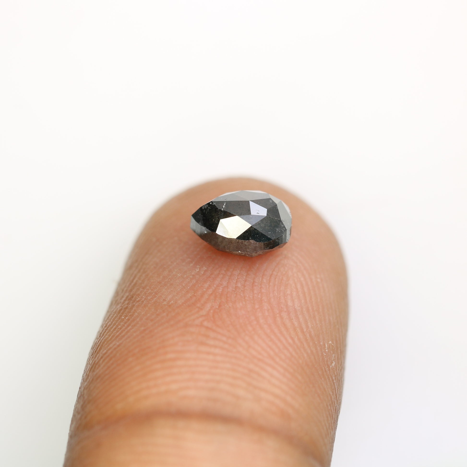 1.31 Carat Natural Loose Salt And Pepper Pear Shape Diamond For Engagement Ring - JayKrishna Diamond