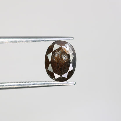 1.76 Carat Oval Shape Loose Salt And Pepper Diamond For Wedding Ring - JayKrishna Diamond