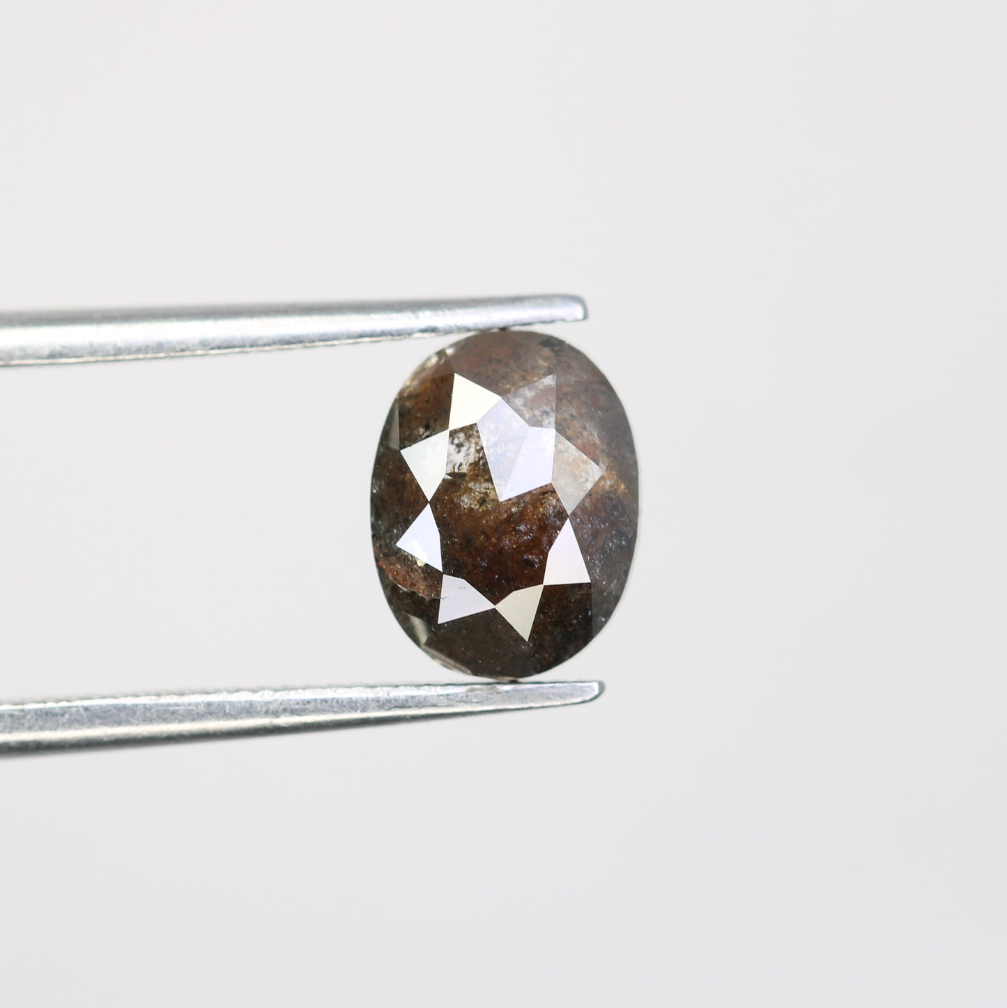 1.76 Carat Oval Shape Loose Salt And Pepper Diamond For Wedding Ring - JayKrishna Diamond