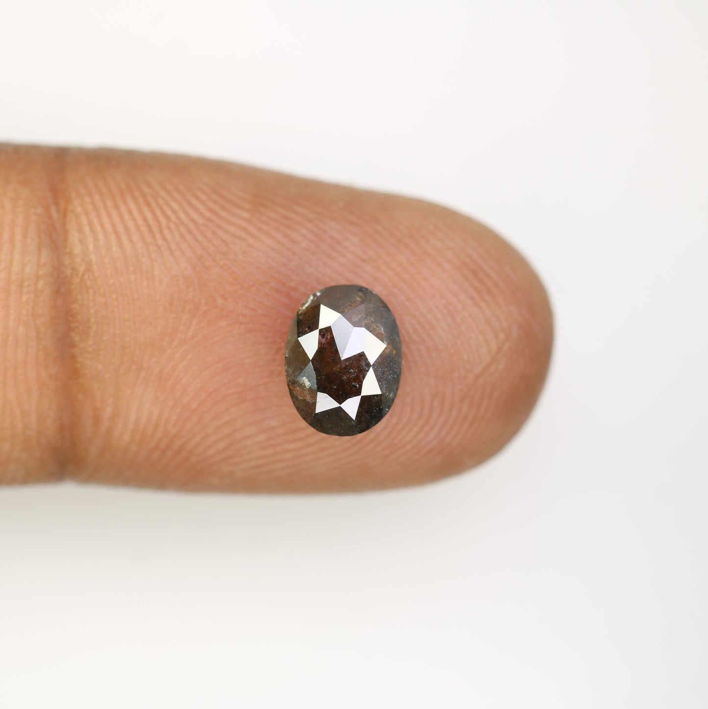 1.76 Carat Oval Shape Loose Salt And Pepper Diamond For Wedding Ring - JayKrishna Diamond