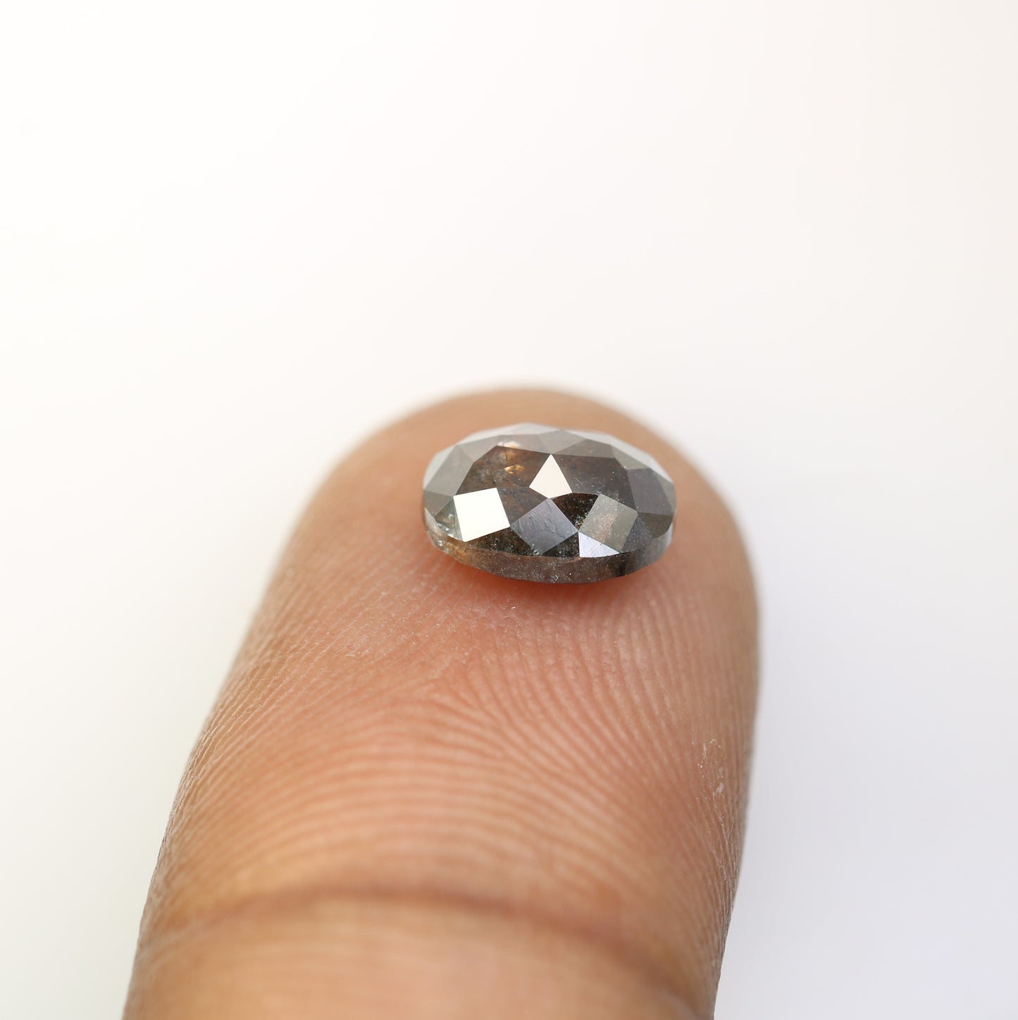 1.76 Carat Oval Shape Loose Salt And Pepper Diamond For Wedding Ring - JayKrishna Diamond