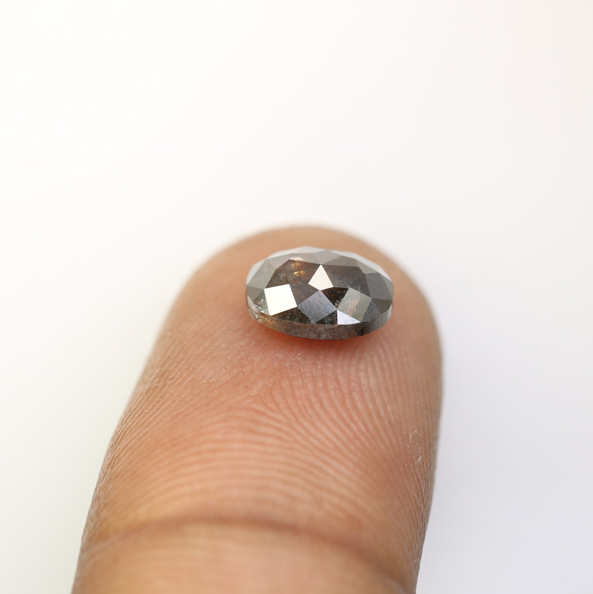 1.76 Carat Oval Shape Loose Salt And Pepper Diamond For Wedding Ring - JayKrishna Diamond