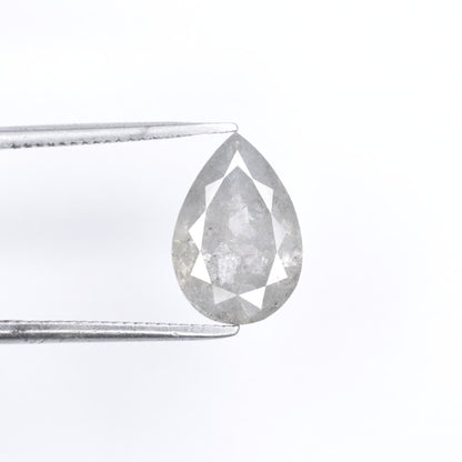 2.70 CT Unique Pear Shape Salt And Pepper Diamond For Wedding Anniversary Ring - JayKrishna Diamond