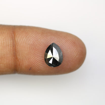 1.96 CT Pear Cut Diamond Salt And Pepper Diamond For Engagement Ring - JayKrishna Diamond