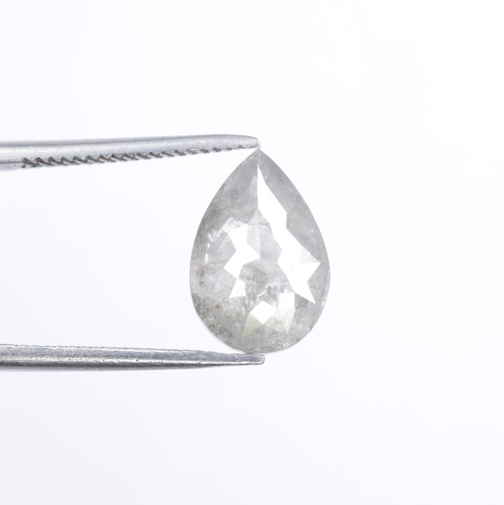 2.70 CT Unique Pear Shape Salt And Pepper Diamond For Wedding Anniversary Ring - JayKrishna Diamond
