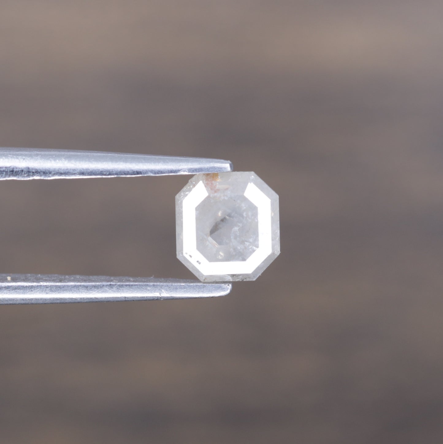 0.66 CT Unique Asscher Shape Natural Grey Diamond for Promise Ring - Distinctive Gemstone for Custom Jewelry Designs - JayKrishna Diamond