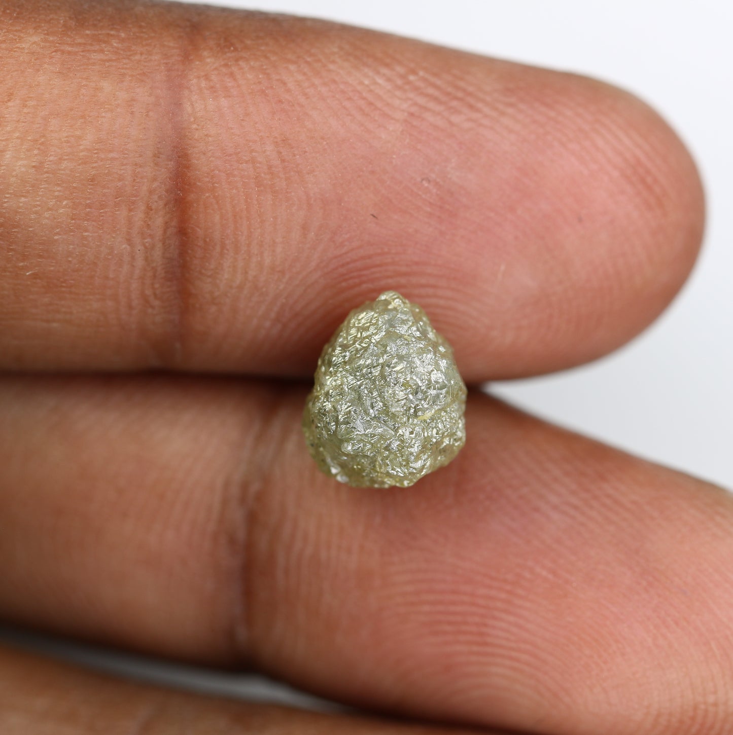 4.70 CT Light Green Rough Uncut Diamond For Engagement Ring - JayKrishna Diamond