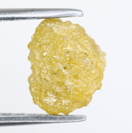 2.47 CT Yellow Rough Irregular Cut Raw Diamond For Engagement Ring - JayKrishna Diamond