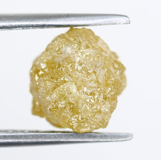 2.50 CT Light Yellow Rough Irregular Cut Raw Diamond For Engagement Ring - JayKrishna Diamond