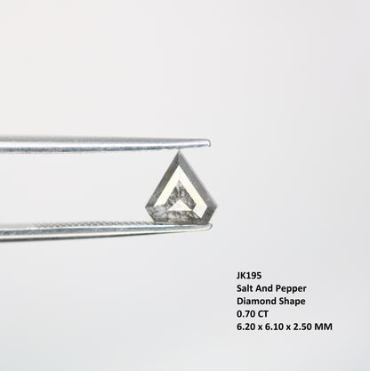 0.70 CT Diamond Cut Salt And Pepper Loose Diamond For Engagement Ring - JayKrishna Diamond