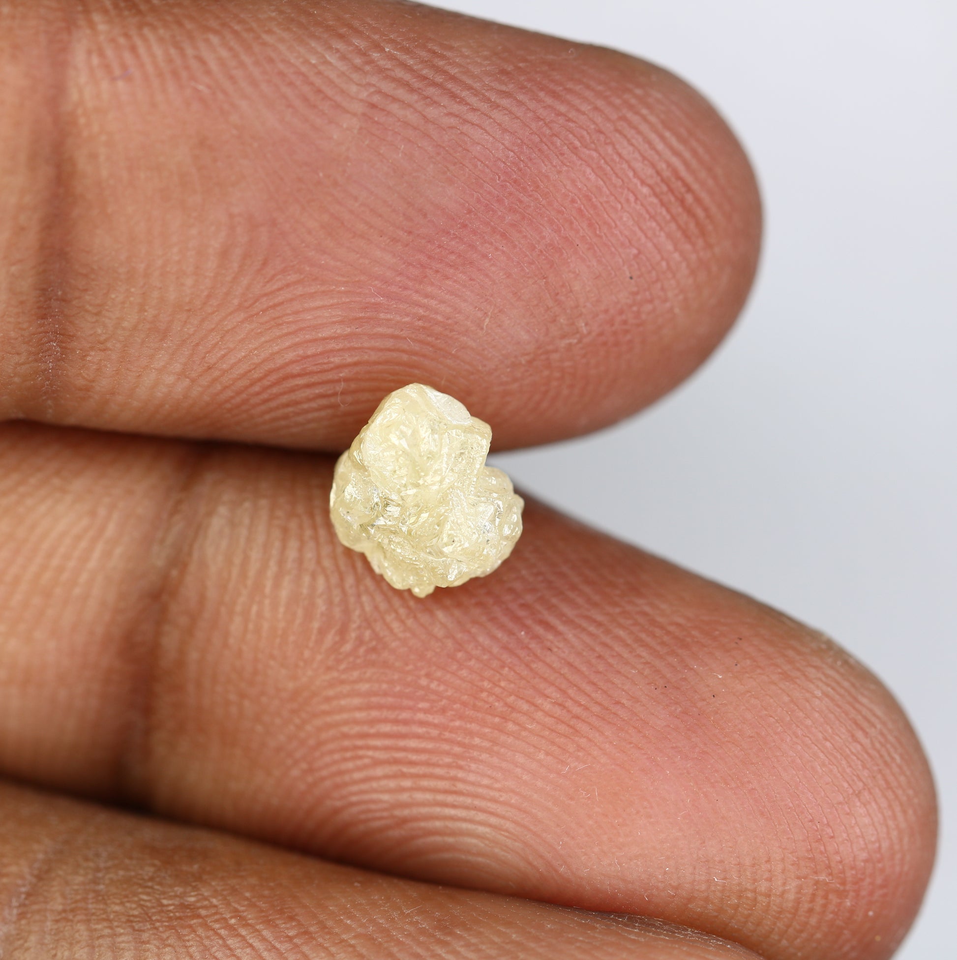 1.76 CT Rough Uncut Raw White Grey Diamond For Engagement Ring - JayKrishna Diamond