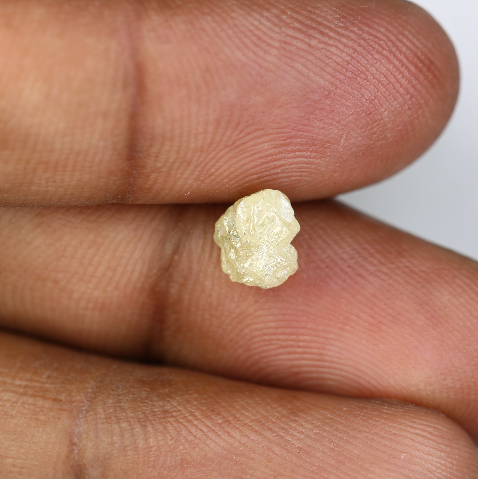 1.76 CT Rough Uncut Raw White Grey Diamond For Engagement Ring - JayKrishna Diamond