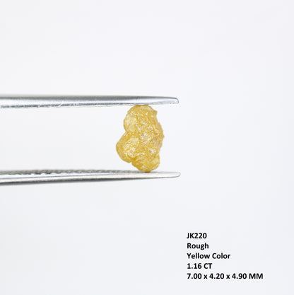 1.16 CT Raw Uncut Rough Yellow  Diamond For Engagement Ring - JayKrishna Diamond