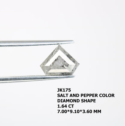 1.64 CT Diamond Cut Salt And Pepper Diamond For Engagement Ring - JayKrishna Diamond