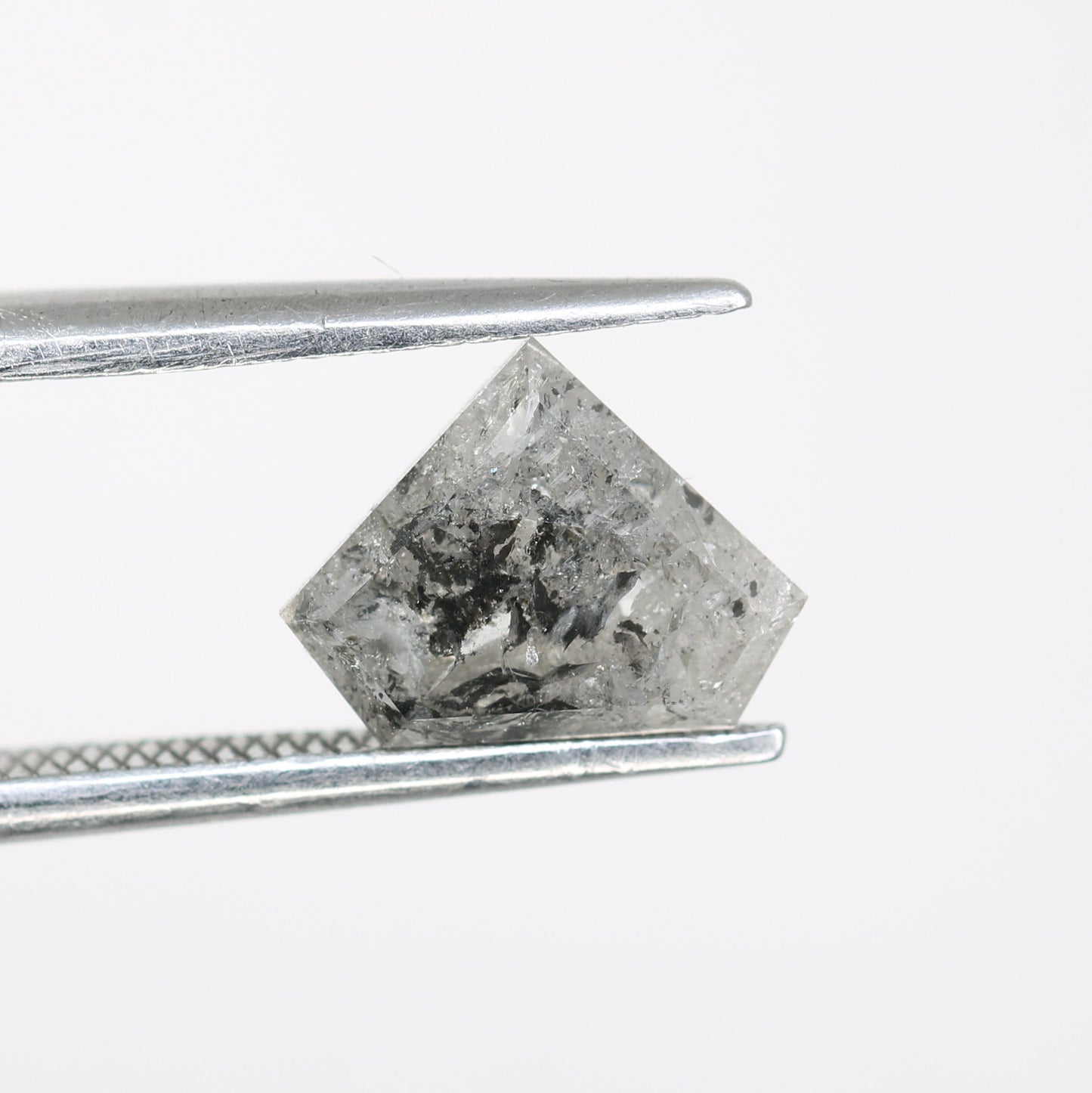 1.64 CT Diamond Cut Salt And Pepper Diamond For Engagement Ring - JayKrishna Diamond