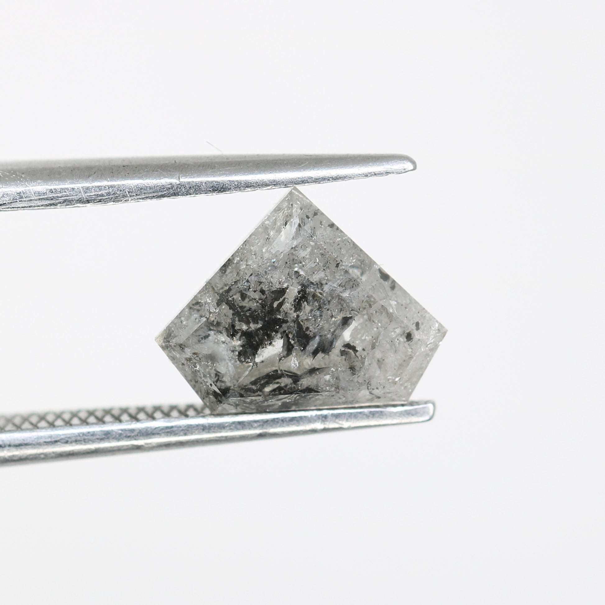 1.64 CT Diamond Cut Salt And Pepper Diamond For Engagement Ring - JayKrishna Diamond